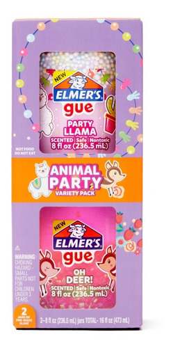 Elmers - Gue Slime Kit Animal Party Con Aromas 2 Piezas