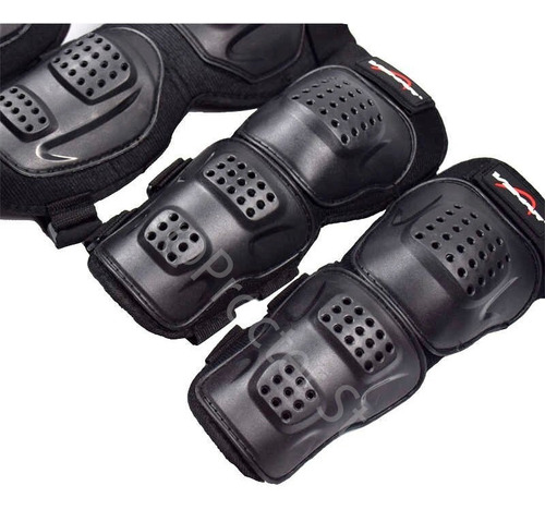 Imagen 5 de 6 de Rodilleras + Coderas Vemar Para Deportes Moto Kit Proteccion