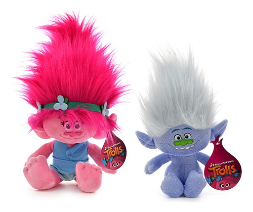 Combo Trolls Poppy 35cm Y Diamantino 26cm - Phi Phi Toys