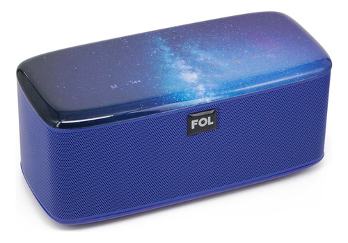 Bocina Portátil Speaker Touch Bluetooth Micro Sd Micrófono Color Azul