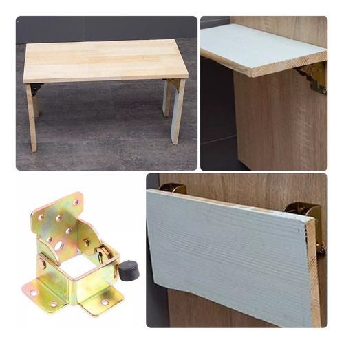 4 Patas De Mesa De Bisagra Plegable 90 Grados Mesa De Freno
