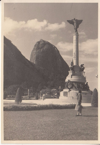 1949 Brasil Fotografia Real Monumento En Rio De Janeiro