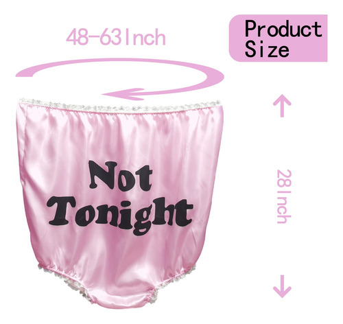 Ropa Interior Divertida Para Mujer, 28 Pulgadas, Bragas De