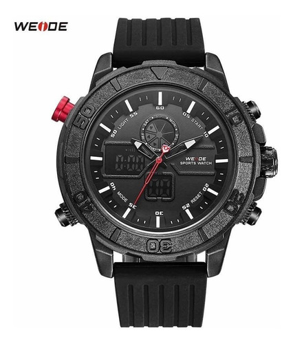 Relógio Weide Digital Original Analógico Luxo Preto Promoção