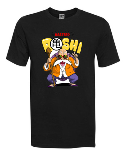 Polera Estampada En Dtf -dragon Ball Z  Maestro Rochi - 249