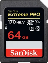 Comprar Tarjetas Sandisk 64gb Extreme Pro Sdxc Uhs-i Card - C10, U3, V30, 4k Uhd, Sd Card - Sdsdxxy-064g-gn4in