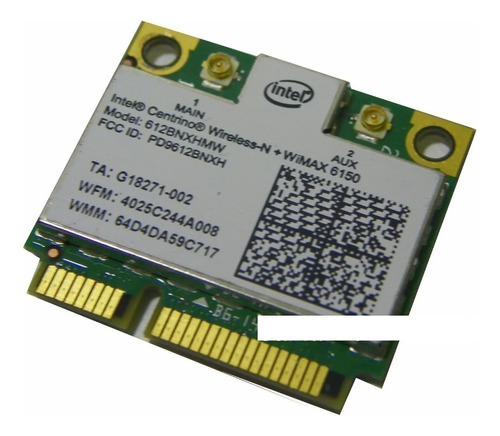 Intel Centrino Wireless-n Wimax 6150 612bnxhmw B/g/n Pcie