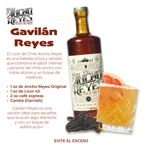 Licor De Chile Ancho Reyes 750ml