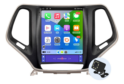 Zk Estéreo Tesla 2+32g Para Jeep Cherokee 5 Kl 2014-2018