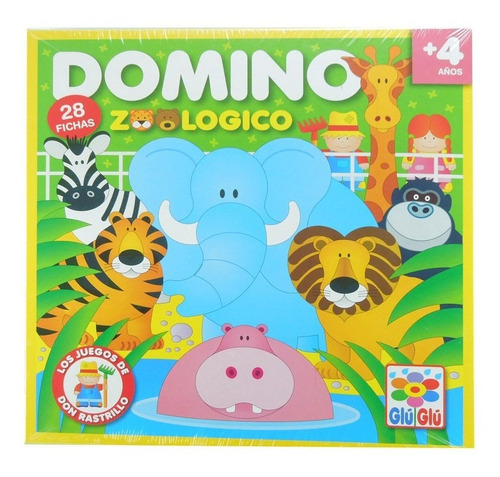Juego De Mesa Infantil Ruibal Domino Zoologico H457