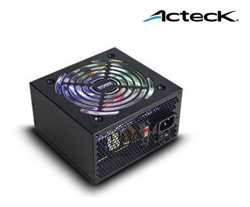 Fuente De Poder Acteck Af-b600p 600w 2 Sata 24 Pines Negro