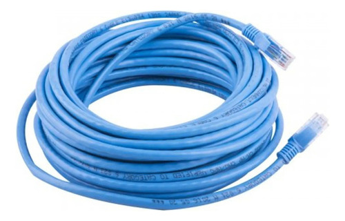 Cable De Red  Cat6 Utpunitec Cat6e-10m 10m Color Azul