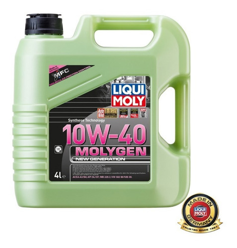 Aceite 10w40 Molygen 4 L Sintetico Liqui Moly Promo Floresta