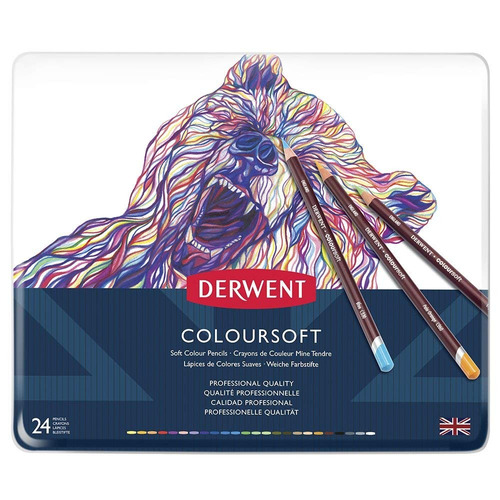 Derwent Coloursoft - Set 24 Lápices De Colores