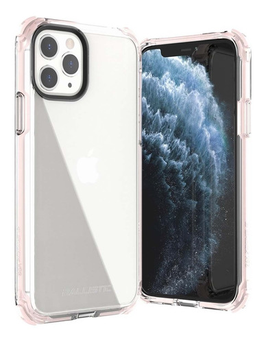 . Funda Ballistic Bshock Para iPhone 11 Pro Max Rosa Transp