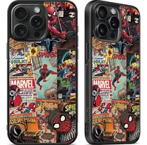 Comprar Funda Spiderman Hombre Araña Comic Collage Avengers Marvel Negro Iphone 11 Pro
