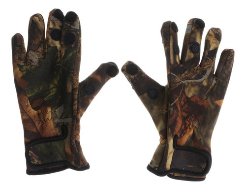 1 Par De Guantes Transpirables Secado Ajuste L Camuflaje