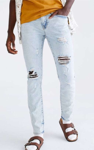 Pantalon Aeropostale Skinny 1034 Talla 28x32 De Hombre-a1