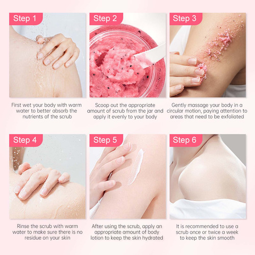 Crema Exfoliante Corporal K Watermelon Para Limpieza De Todo
