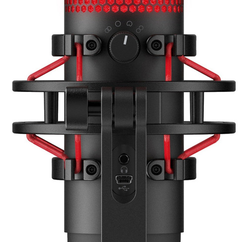 Imagen 5 de 9 de Micrófono Hyperx Quadcast Condensador Luz Led Pc Streaming
