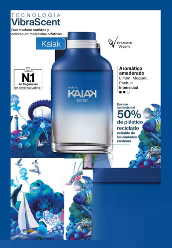 Kaiak Sonar Eau De Toilette Masculino 100ml Natura Vegano