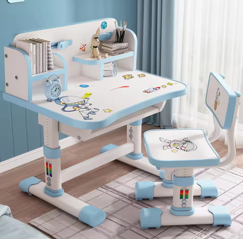 Juego De Escritorio Y Silla Infantil Ergonómico Ajustable