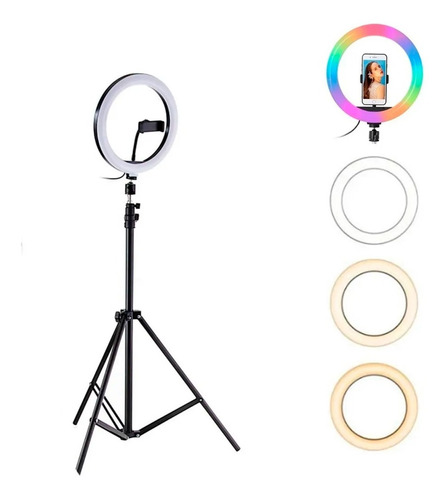 Tripode Anillo Luz Led Selfie Maquillaje Fotos Barbería 2.2m