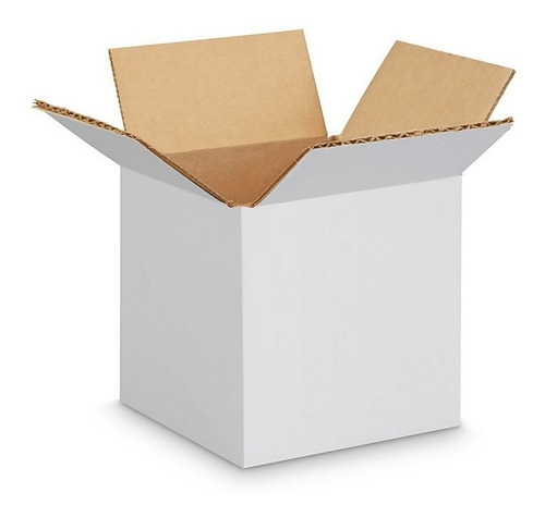 Caja Carton Embalaje Blanca 20x20x20 Reforzada 50 Unidades