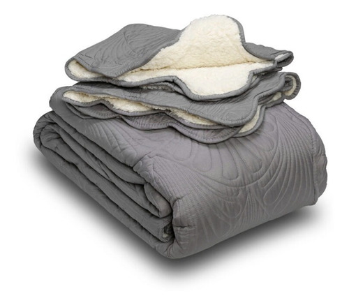 Quilt Sherpa 1,5 Plazas Cubrecama Colcha