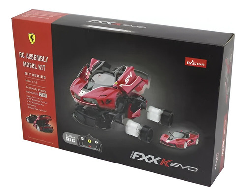 R/c 1:18 Auto Rastar Ferrari Para Armar Fxx K Evo Original Rojo