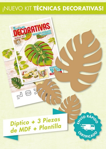 Kit Tecnicas Decorativas Monstera - Arcadia Ediciones