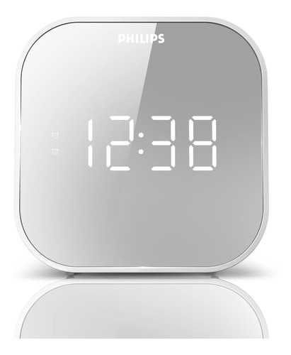 Philips Radio Despertador Puerto Carga Usb Reloj Fm Bateria