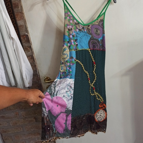 Vestido Solera Algodón De Lucía Cede Bordados Est Desigual