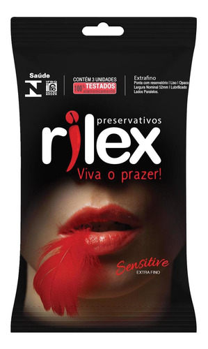 Preservativo Rilex Sensitive - 3 Unidades