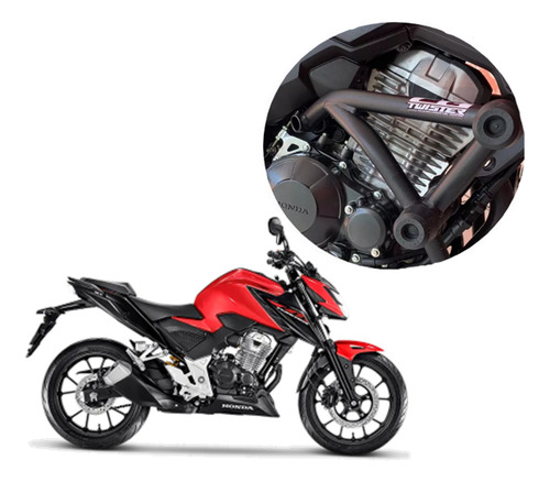 Protetor Motor Preto Fosco Street Cage Cb 300 F Twister 2023