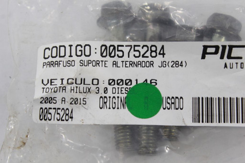 Parafuso Suporte Alternador Jg Toyota Hilux 05-15(284) (Usado)