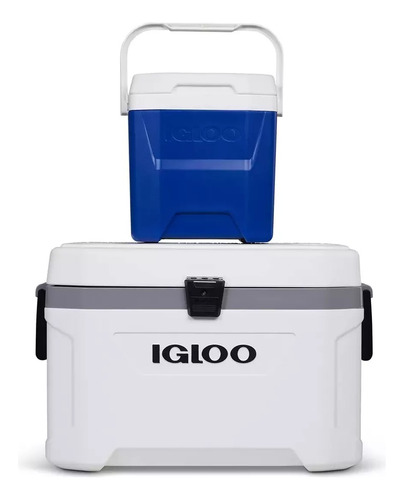 Hielera Igloo Marine Laguna De 52 L + Hielera 11 L De Regalo