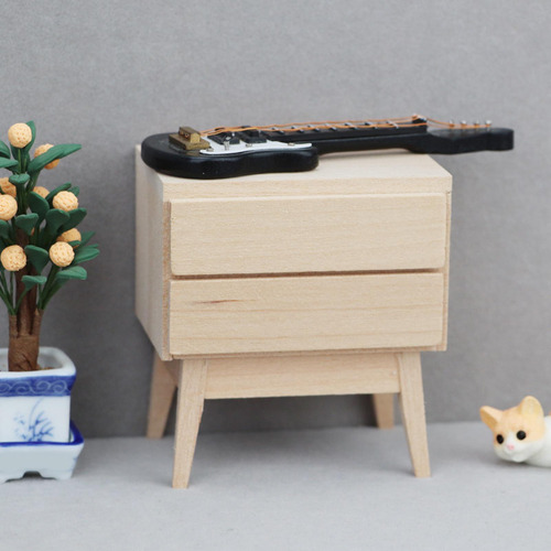 Mini Mesita De Noche Para Casa De Muñecas, Mueble Modelo,