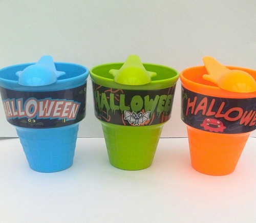 Vaso Para Helado, Fiestas Sorpresas, Halloween X12 Unid.