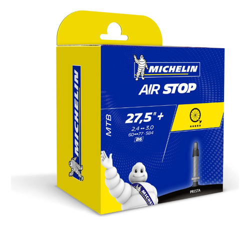 Camara De Aire 60/77x584 Michelin B6 Airstop Presta 40mm