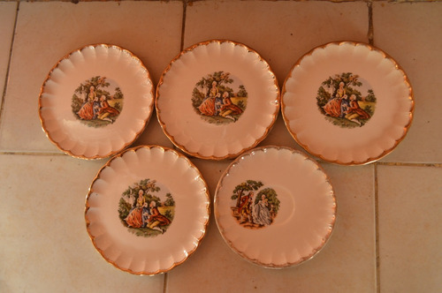 Imagen 1 de 1 de Platos De Porcelana Blanca 15cm