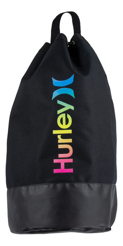 Hurley Una Unica Bolsa Cordon Para Hombre Negro Talla