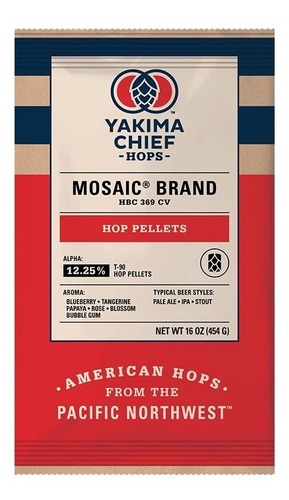 Lupulo Yakima Chief 454gr(1lb) Mosaic T90
