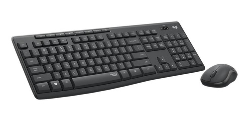 Imagen 2 de 10 de Kit de teclado y mouse inalámbrico Logitech MK295 Español Latinoamérica de color negro