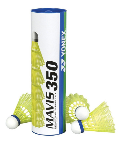Peteca De Badminton Yonex Mavis350 - Tubo Com 6 Unidades