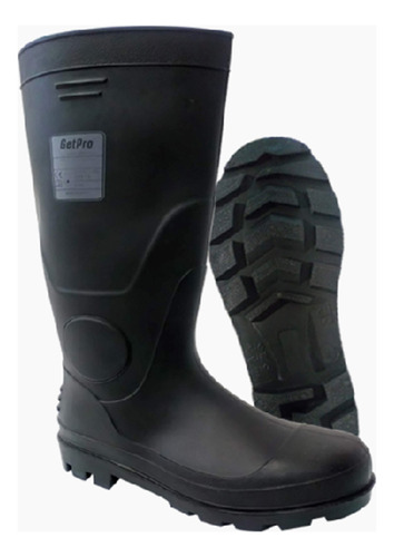 Botas De Agua N42 Negra Getpro