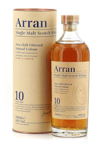 Whisky Arran 10 Años Single Malt 700 Ml