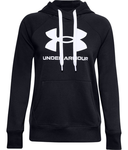 Hoodie Under Armour Rival Fleece Mujer-negro