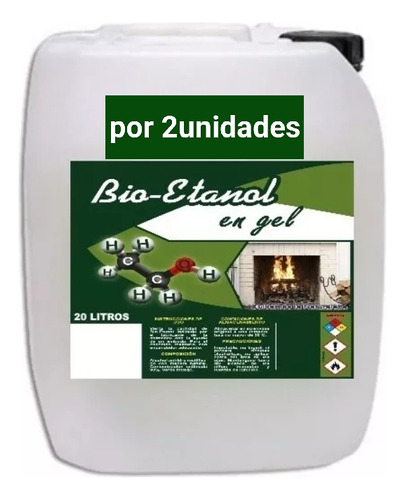 Bioetanol Gel Para Chimeneas Oferta 20 Litros Por 2 Unidades