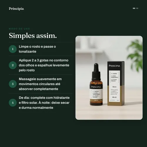 Serum Facial Principia Mix02 Olheiras Manchas Clareador 30ml